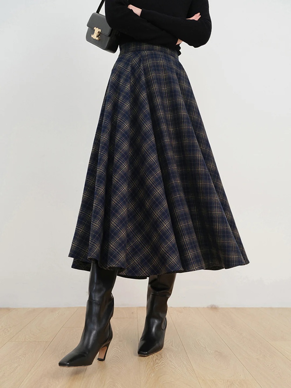 161 Keep In Check Long Skirt